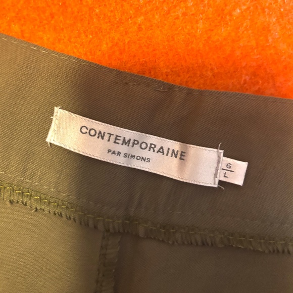 Khaki green flowy cargo short made in Italy NWT - Picture 6 of 11